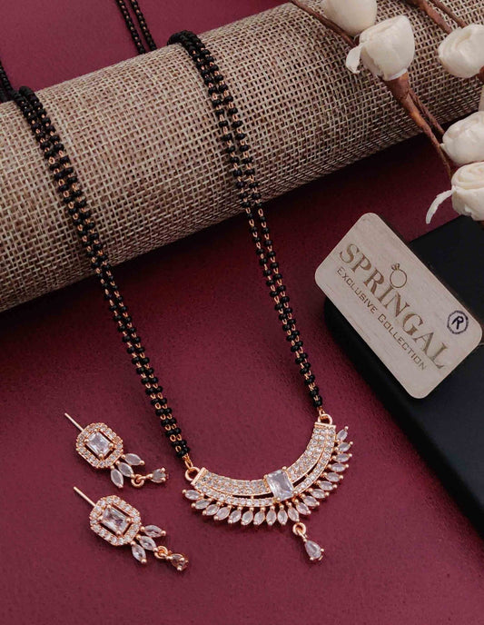 Divine Sparkle American Diamond Mangalsutra Set