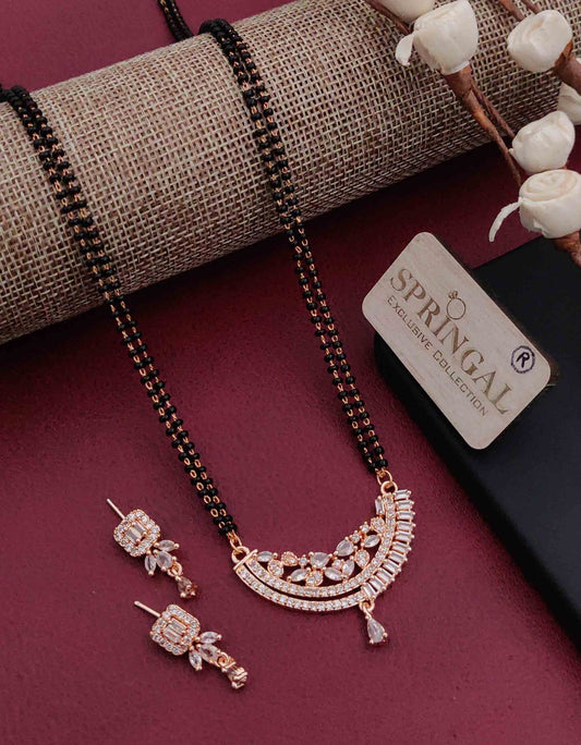 Royal Elegance American Diamond Mangalsutra Set