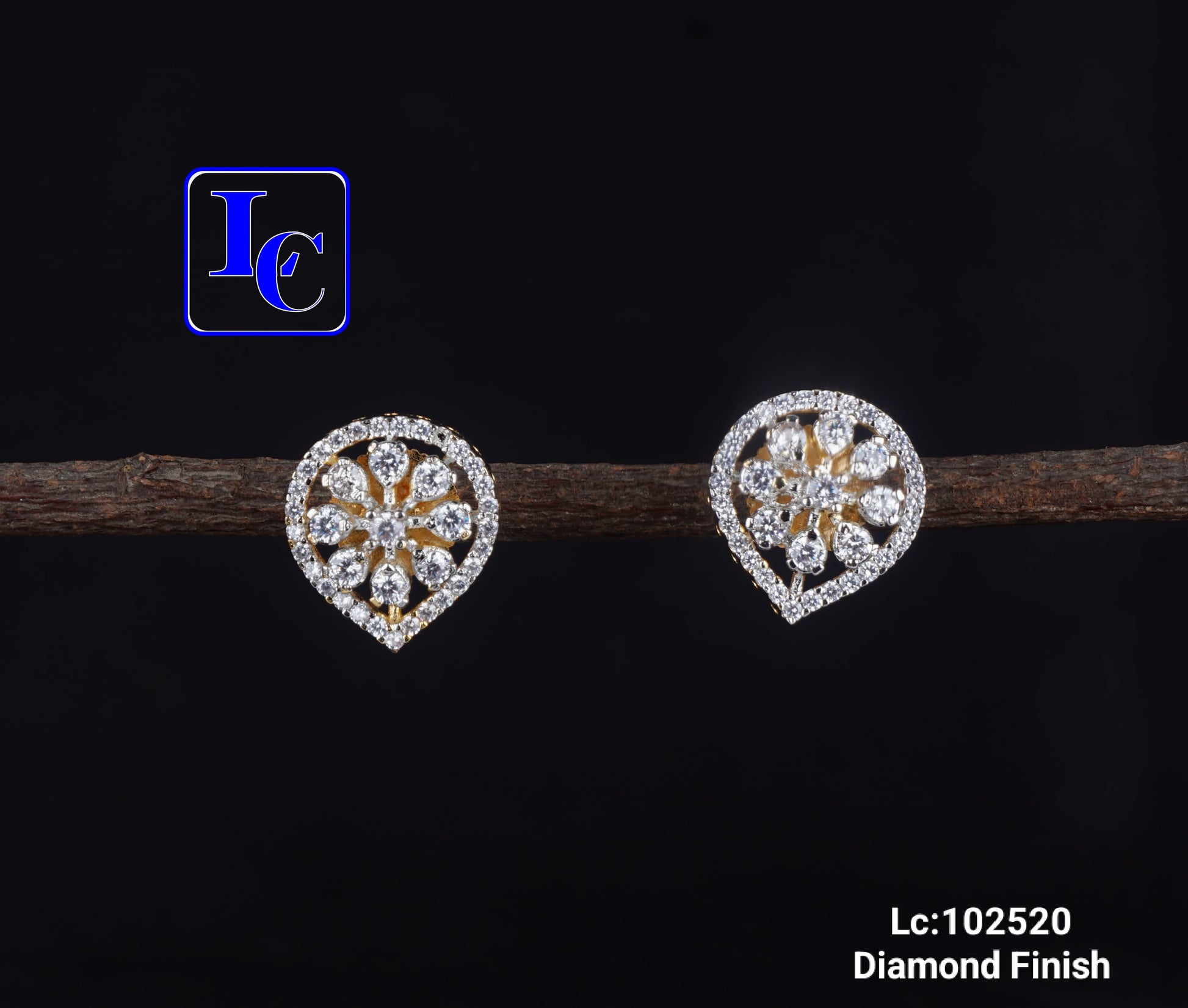 Luxe Loop Diamond Finish Earrings - TheFindify