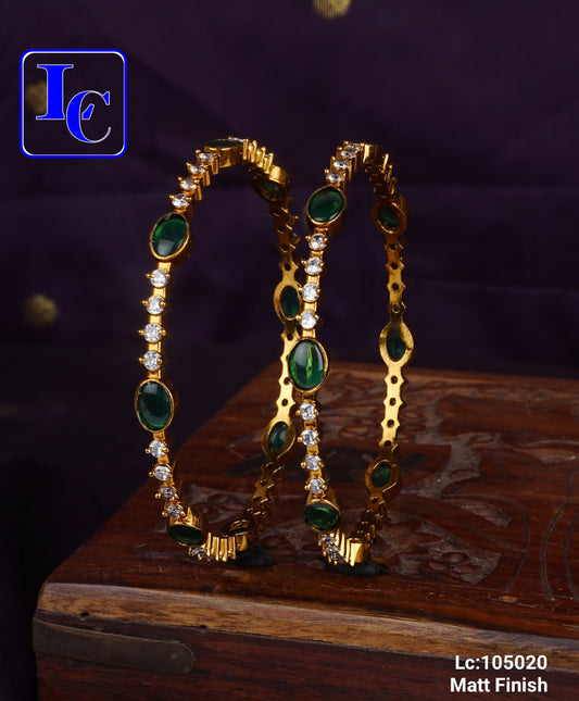 THEFINDIFY Royal Elegance Matte Finish Bangles - TheFindify
