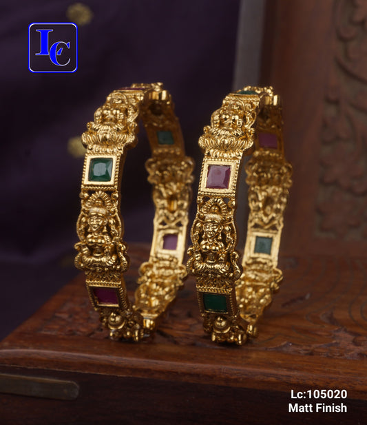 THEFINDIFY Nakshi Design Matte Finish Bangles - TheFindify