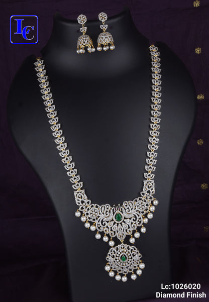 Nizam Elegance American Diamond Finish Necklace - TheFindify