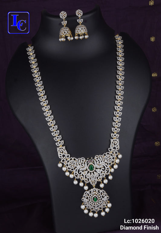 Nizam Elegance American Diamond Finish Necklace - TheFindify