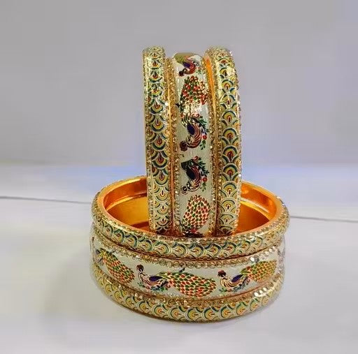 Rajwadi Jaipuri Meenakari Handicraft Bangles Set