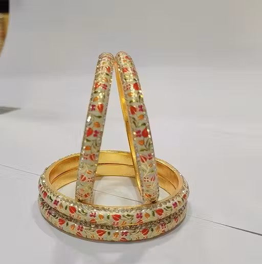 THEFINDIFY's Royal Jaipuri Meenakari Bangles Set
