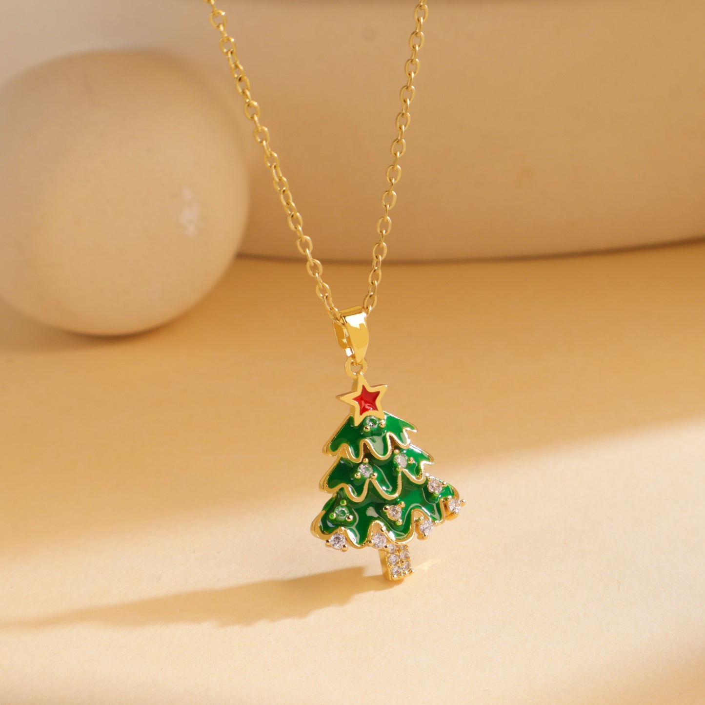 Sparkling Christmas Tree Pendant