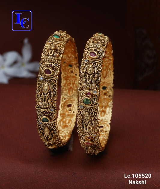 Vaidehi Nakshi Bangles – Matte Finish Nakshi Bangles