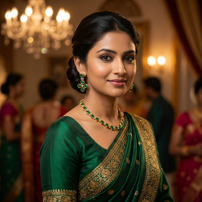 Victorian Mehndi Necklace Set – Finest Quality Bridal Jewelry for Weddings & Functions