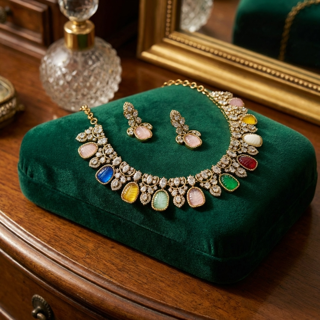 Victorian Short Necklace – Luxury Vintage Statement Jewelry