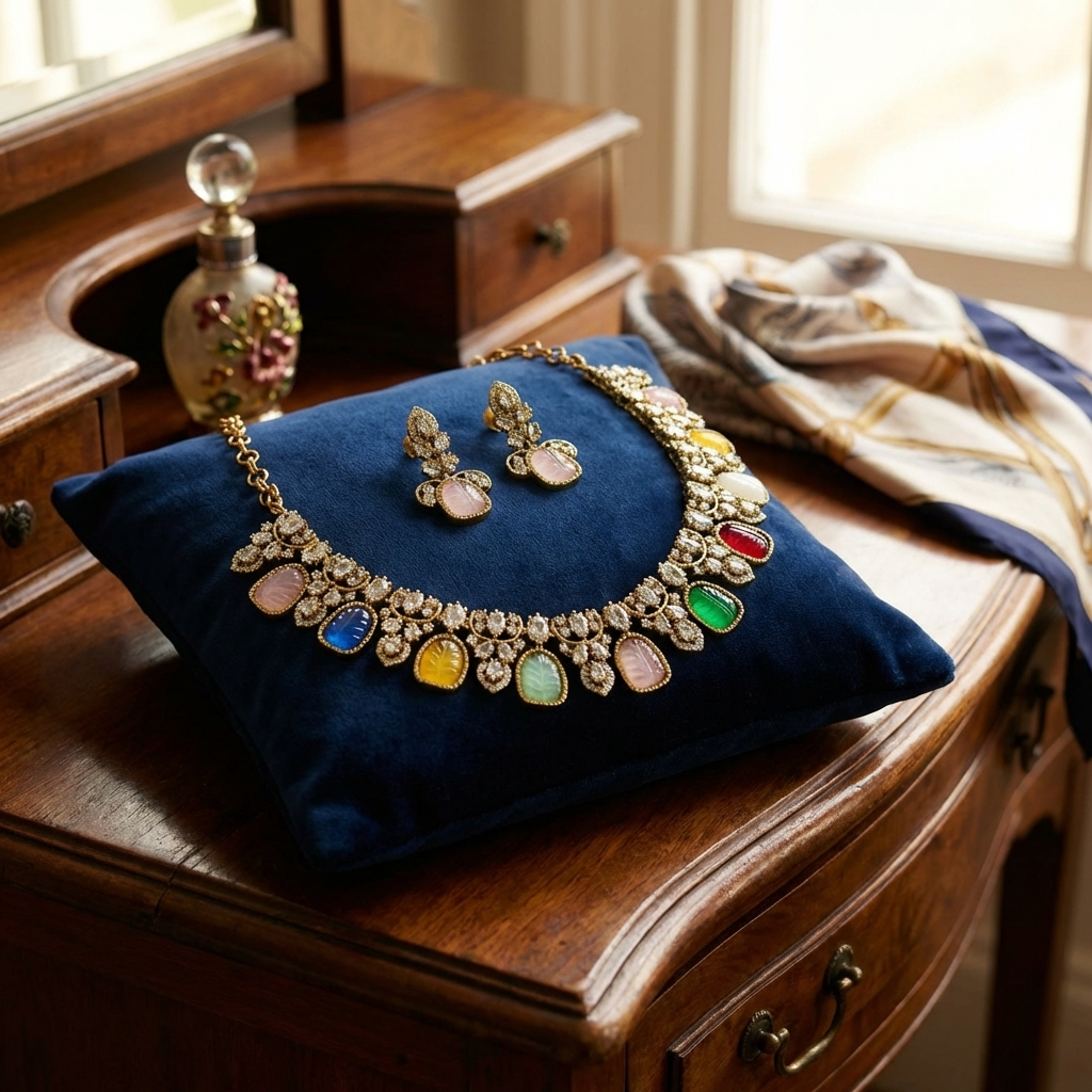 Victorian Short Necklace – Luxury Vintage Statement Jewelry