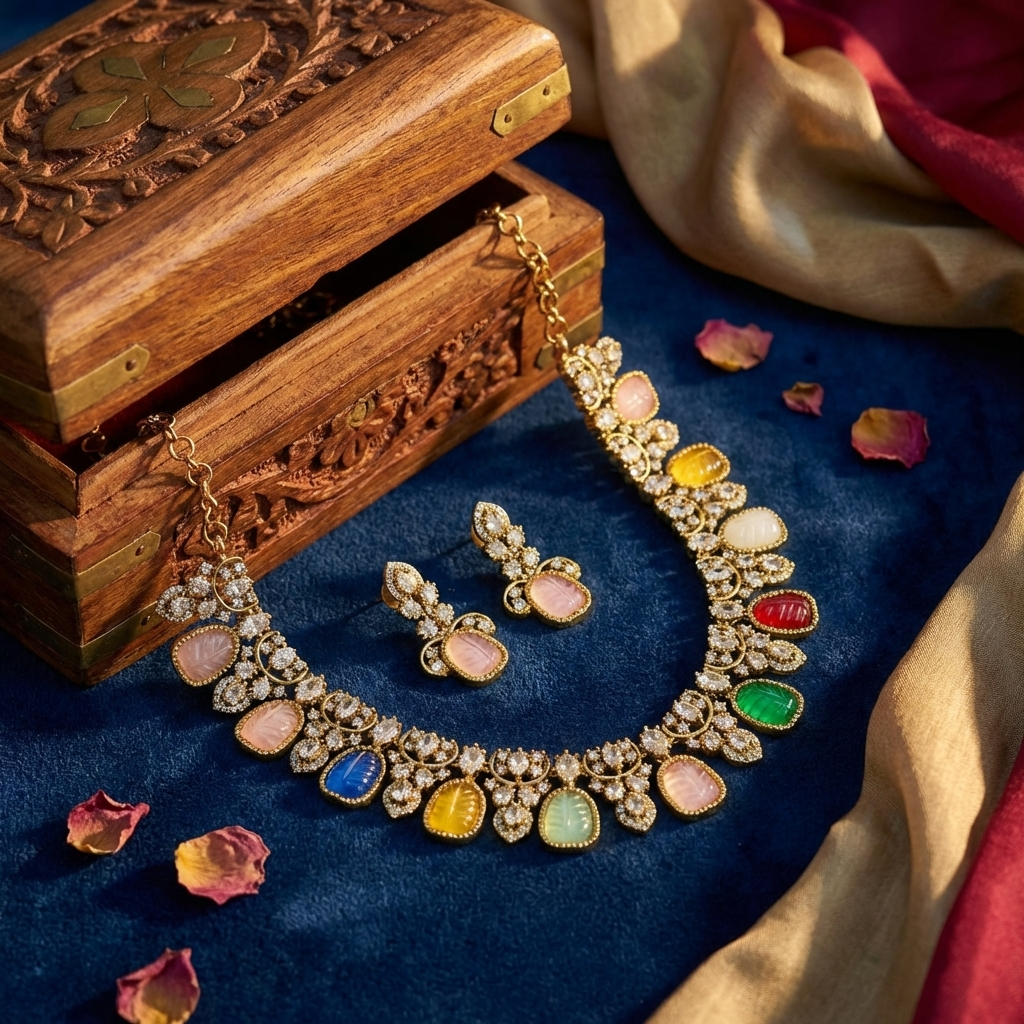Victorian Short Necklace – Luxury Vintage Statement Jewelry