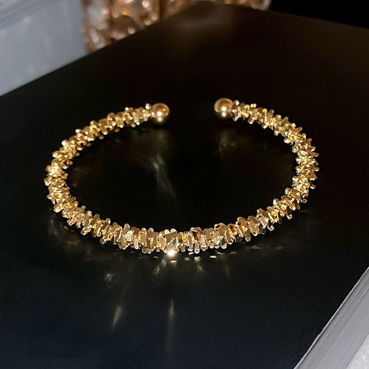 Golden Crystal Bracelet Bangle