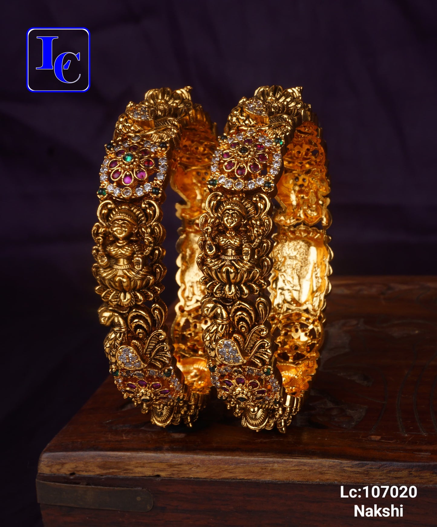 Vintage Bloom Nakshi Bangles - TheFindify
