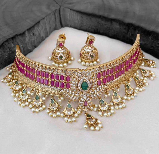 Royal Bloom Choker Set - TheFindify