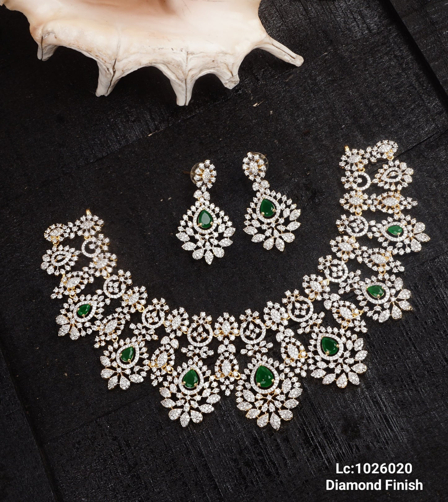 Crimson Grace Diamond Finish Necklace Set - TheFindify