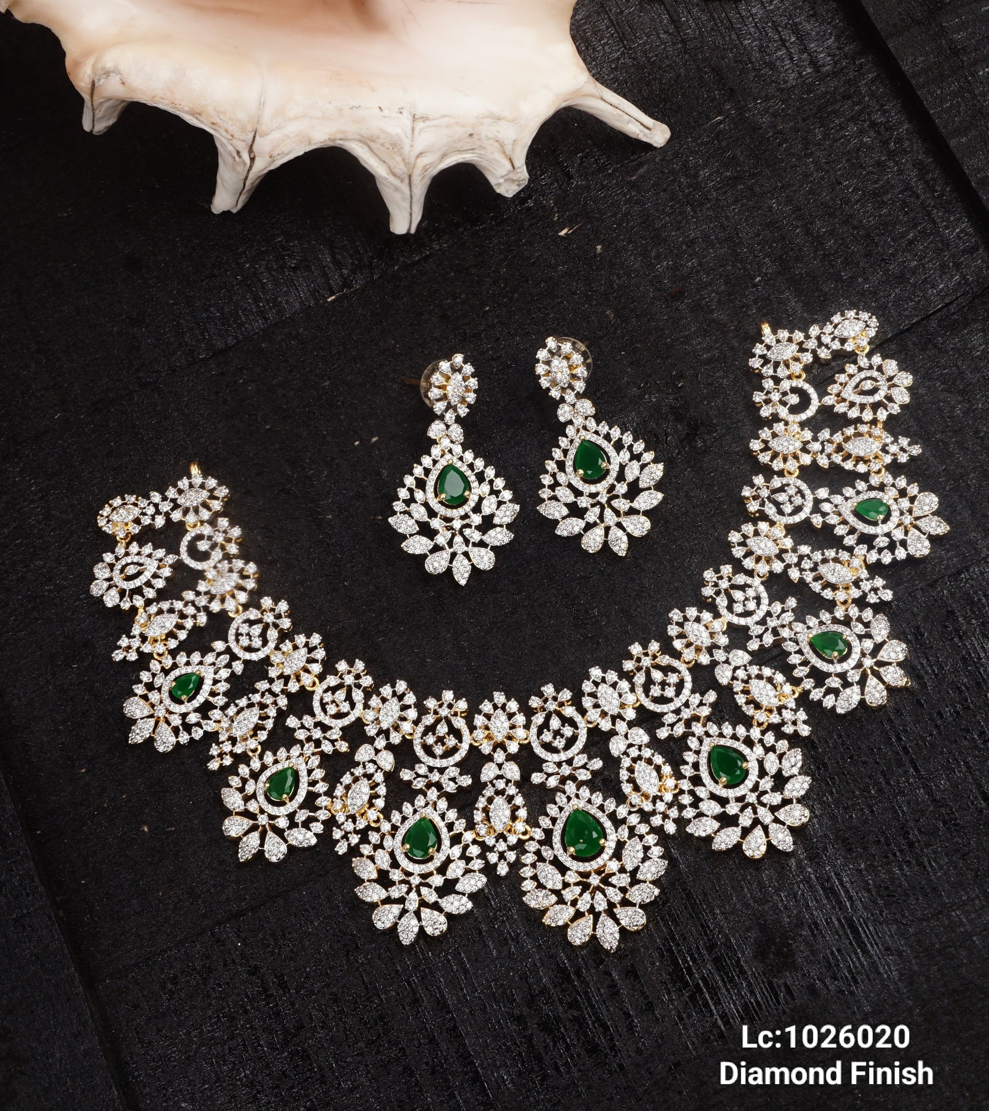 Crimson Grace Diamond Finish Necklace Set - TheFindify