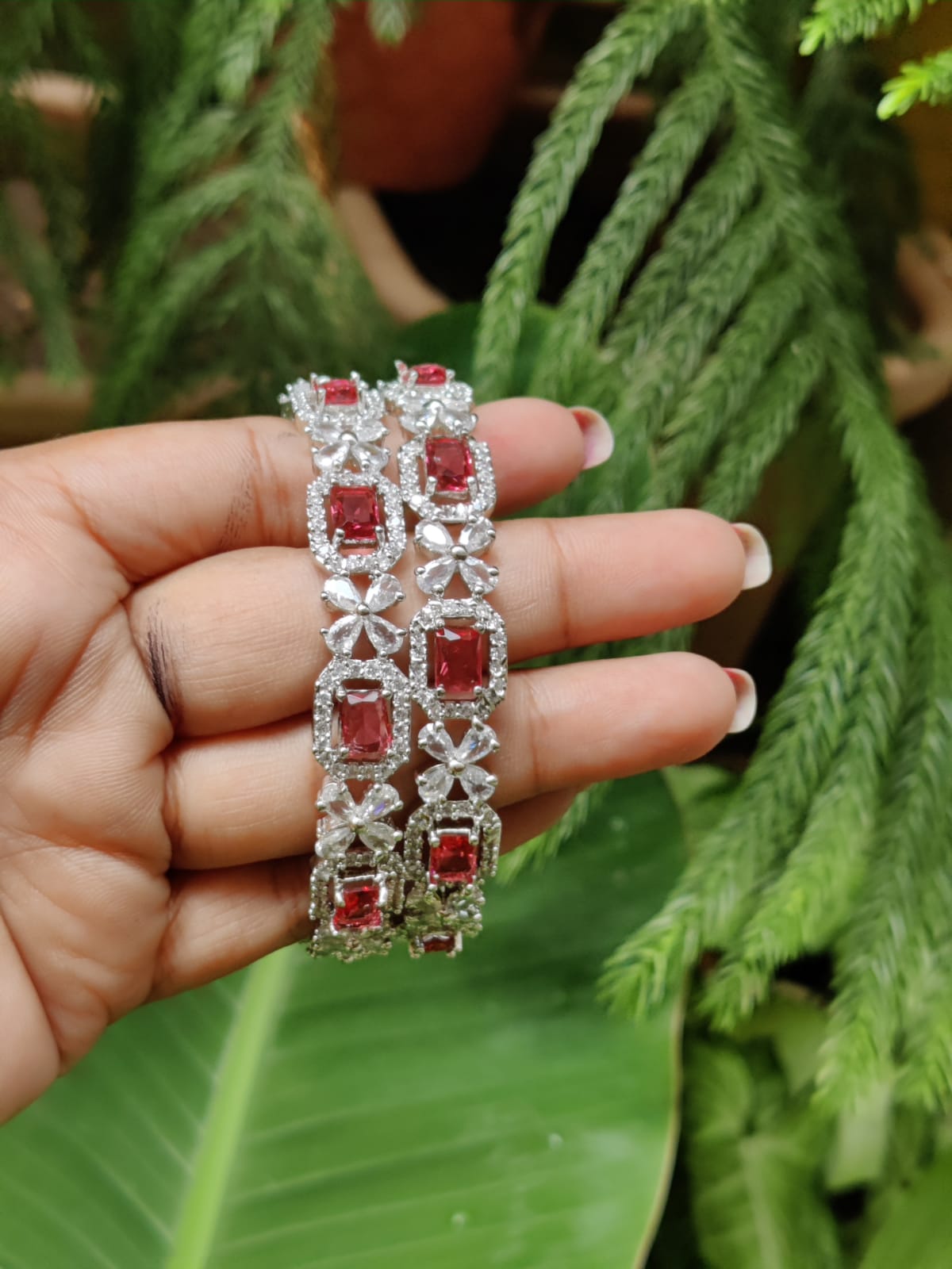 Cz ElegantDesigner Bangles - TheFindify