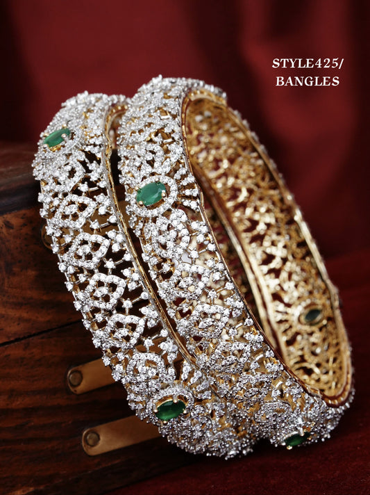 Diamond Finish Bangles - TheFindify