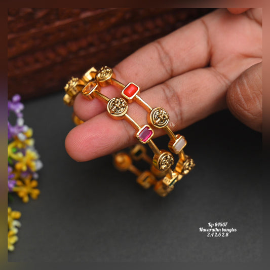 Divine Navaratna Set of Bangles - TheFindify