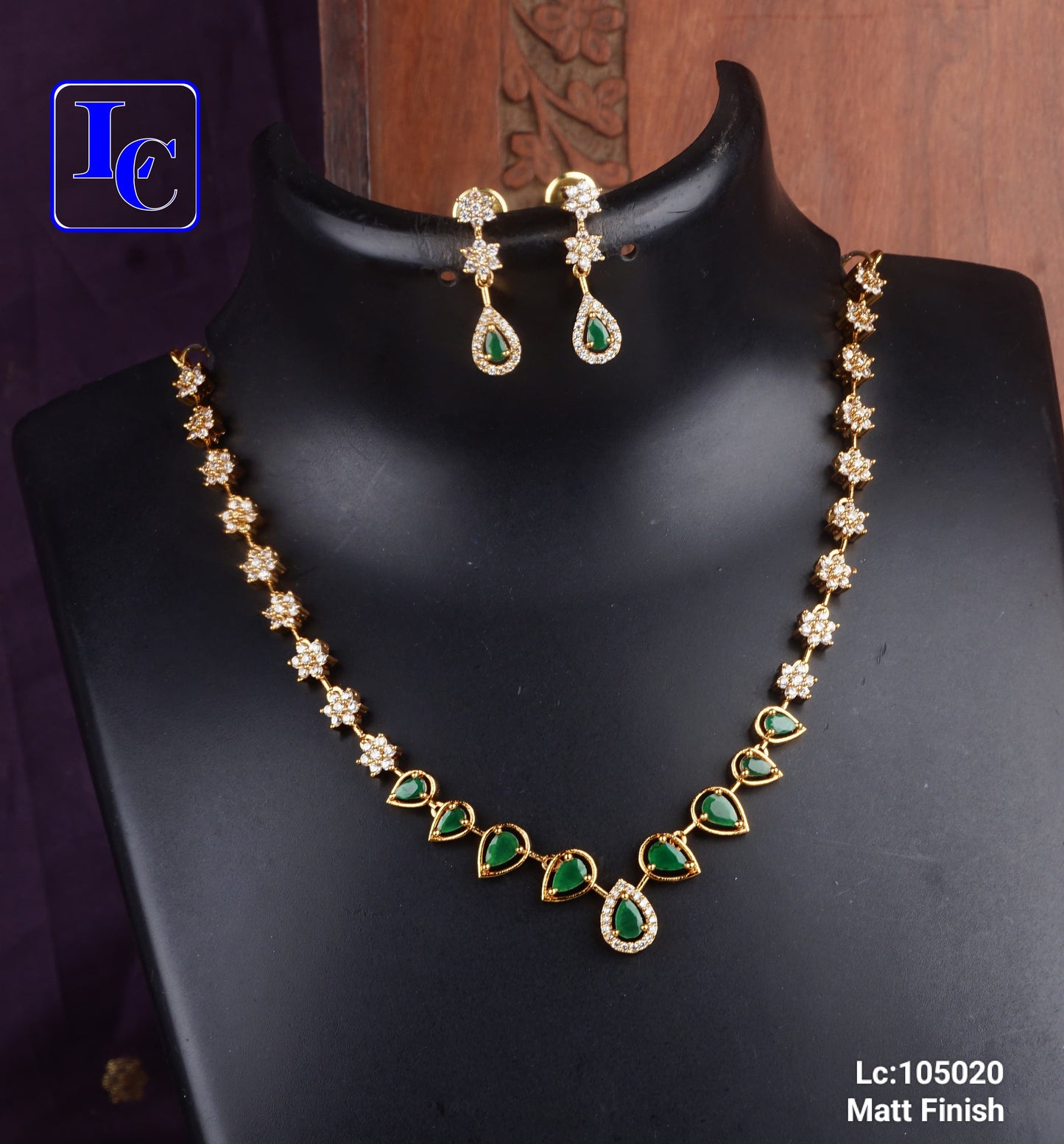Floral Jewelry Necklace Set