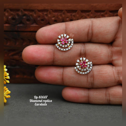 Diamond Finish Ear Studs - TheFindify