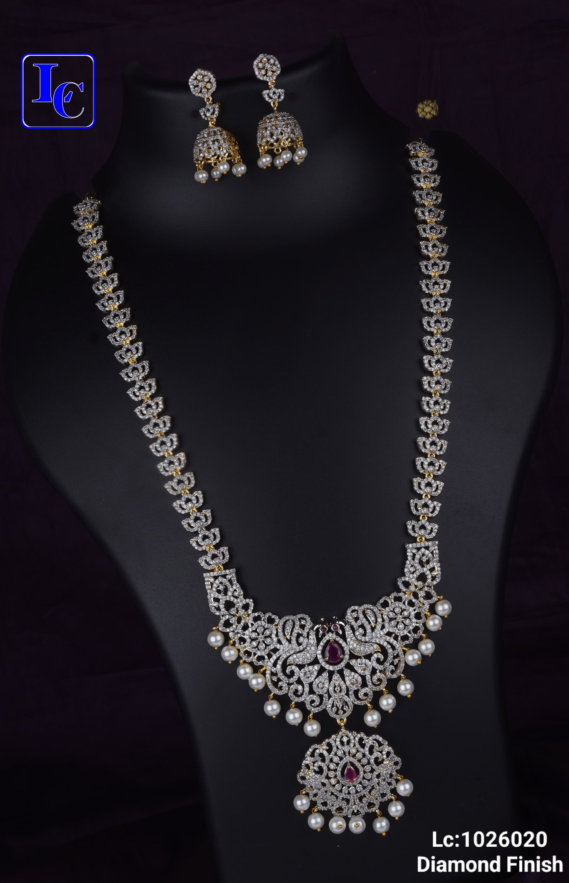Nizam Elegance American Diamond Finish Necklace - TheFindify