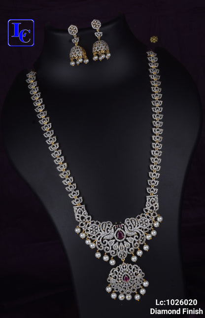 Nizam Elegance American Diamond Finish Necklace - TheFindify