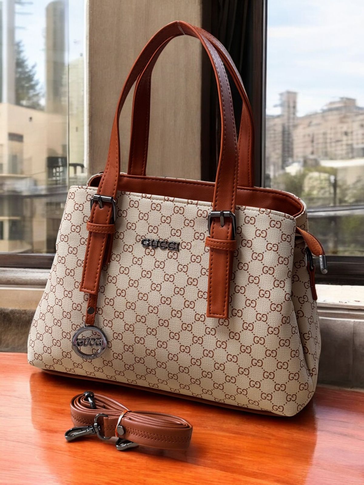 Chic Signature Satchel Handbag - TheFindify
