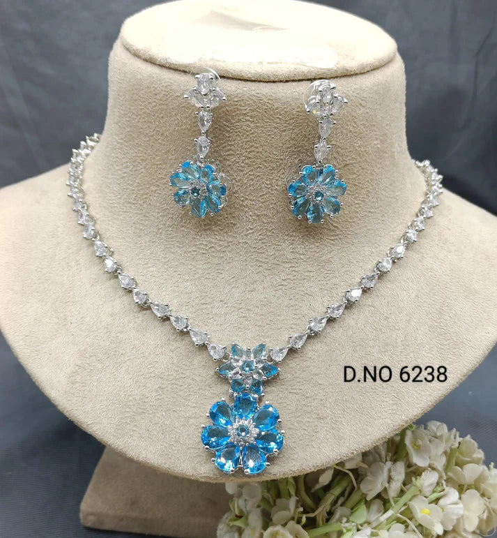 Opulent Gleam American Diamond Necklace