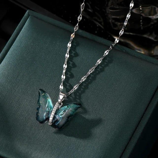 Butterfly Anti Tarnish 18k Gold Plated Necklace - TheFindify