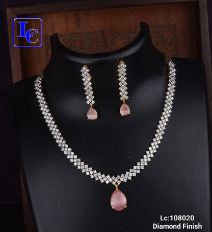 LustraGlow Diamond Finish Necklace - TheFindify