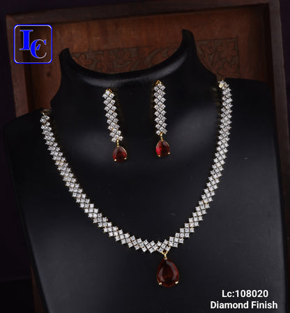 LustraGlow Diamond Finish Necklace - TheFindify