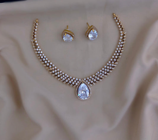 Crystal Charm Cascades Necklace - TheFindify