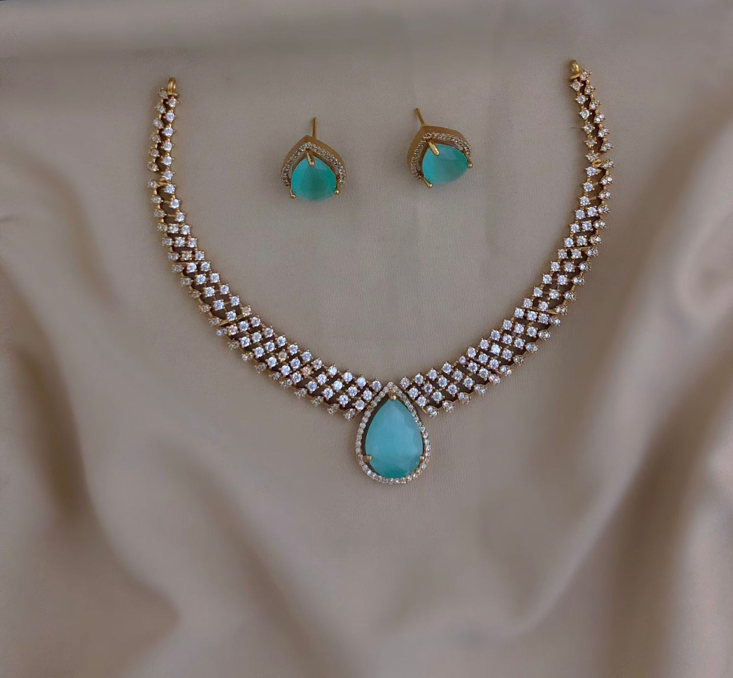Crystal Charm Cascades Necklace - TheFindify