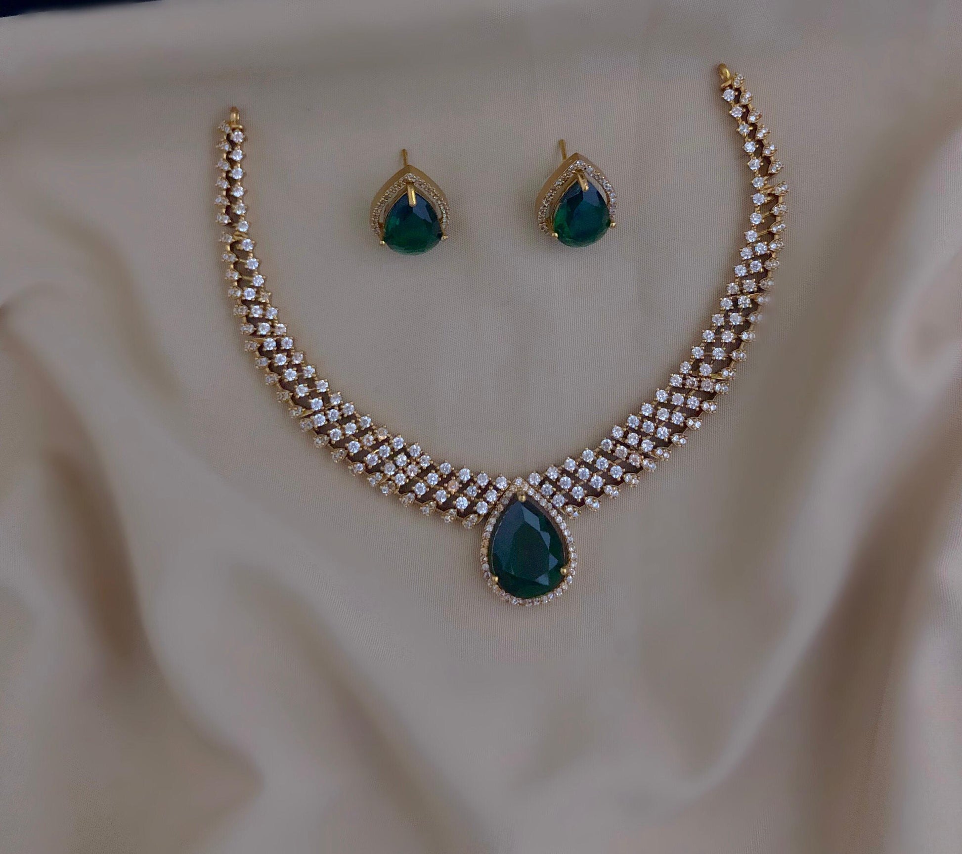 Crystal Charm Cascades Necklace - TheFindify