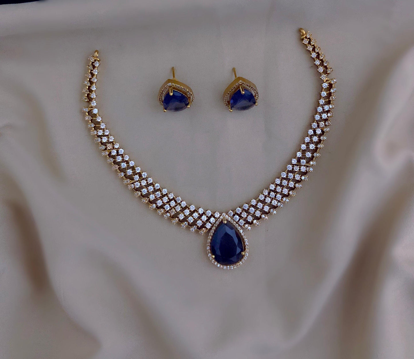Crystal Charm Cascades Necklace - TheFindify