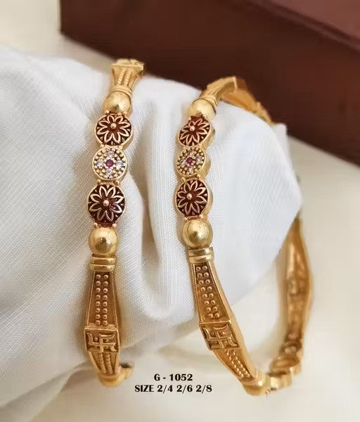 Premium Gold Plated Bangles for Daily Wear