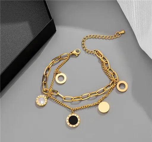 Anti-Tarnish Roman Style Gold-Chain Bracelet - TheFindify