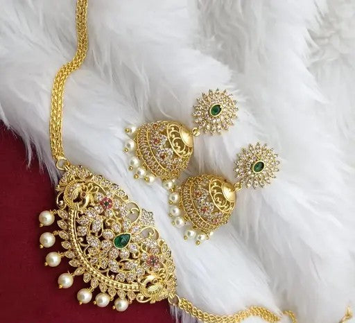 Rani Glow Chocker With Earrings - TheFindify