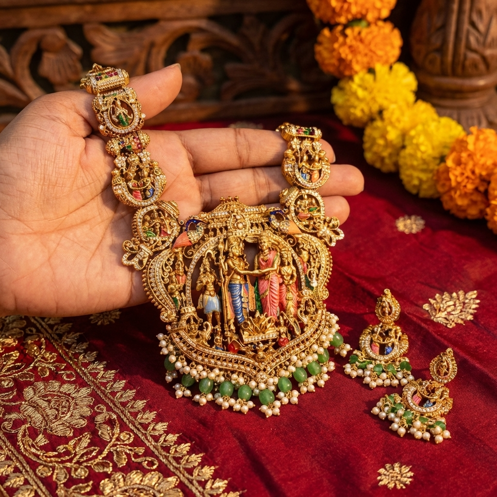 srinivasa Kalyana Bridal haram Set3