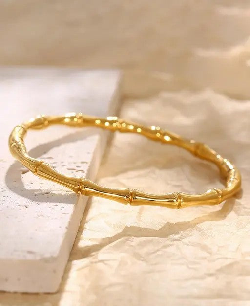 Anti Tarnish Bamboo Style Bracelet - TheFindify